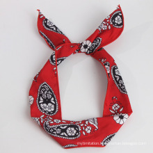 Fashion Floral Red Fabric Headband for Women Accessories